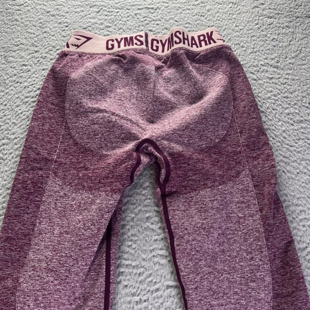 Gymshark Seamless Flex Leggings Womens Small Heather Purple Athletic Workout - Picture 7 of 8